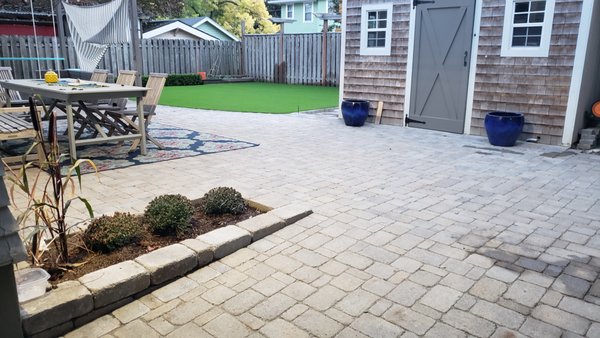 Paver + Turf buildout - Low maintenance dream.
Outdoor living. Paver patio and artificial pet turf Paver + Turf buildout - Low maintenance dream.
Outdoor living. Paver patio and artificial pet turf