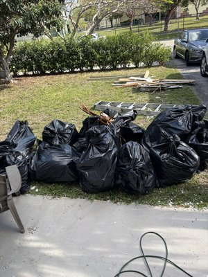 Demolition/Debris Haul - This is the debri collection following a shed removal. Demolition/Debris Haul - This is the debri collection following a shed removal.