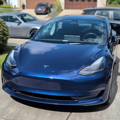 Tesla Model 3 Tier 1 Ceramic Coating & Wheel Face Protection - Comprehensive Tier 1 Ceramic Coating system installed on a Deep Blue Metallic Tesla Model 3 to deliver maximum gloss, extreme hydrophobics, and UV defense. 

Tesla factory clear coat is notoriously soft and vulnerable to wash micro-marring, chemical etching, and environmental wear. Our Tier 1 preservation package locks in optical clarity and makes future maintenance effortless.

Project Timeline & Scope:
• Phase 1 (Day 1 Afternoon): Multi-stage exterior decontamination wash, chemical iron extraction, mechanical clay bar treatment, and machine enhancement polishing to refine gloss.
• Phase 2 (Day 1 Evening): Complete alcohol panel wipe down followed by hand-application of our Tier 1 Ceramic Coating across all exterior painted body panels, headlights, and trim.
• Ceramic Wheel Face Add-on: High-temperature ceramic application across all wheel faces to reject corrosive brake dust and road grime.
• Phase 3 (Overnight Indoor Cure): Stored safely inside our climate-controlled Chula Vista studio garage overnight to ensure the ceramic network cures in a dust-free, dry environment before release the following morning (~21-hour total turnaround).

Available at our private Chula Vista studio or mobile across San Diego County. Direct calendar scheduling available online.