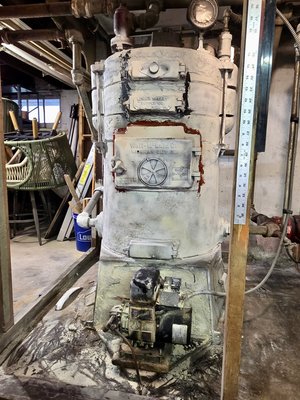 100 year old boiler replacement - Step 1 of our latest boiler replacement:
Out with the old! This 100-year-old boiler faithfully heated this home for generations, but it was time for an upgrade to safer, more efficient comfort.
Stay tuned as we bring this system into the modern age.