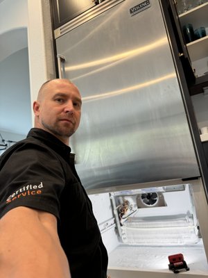 VIKING refrigerator isn't cooling enough - The VIKING refrigerator wasn’t cooling properly. During the diagnostic, I identified a faulty defrost bi-metal thermostat as the issue. I replaced it with a brand-new, genuine thermostat to ensure lasting performance. The repair is now complete, and the refrigerator is cooling efficiently again. VIKING refrigerator isn't cooling enough - The VIKING refrigerator wasn’t cooling properly. During the diagnostic, I identified a faulty defrost bi-metal thermostat as the issue. I replaced it with a brand-new, genuine thermostat to ensure lasting performance. The repair is now complete, and the refrigerator is cooling efficiently again.