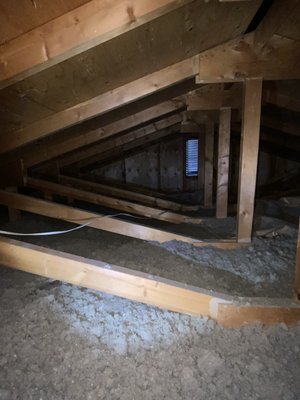 Attic inspection - Did you know that the attic encompasses multiple construction material components? It also tries to tells us stories hidden with in it? Not only do we see structure, insulation and vapour barrier up there but electrical (lot of times hidden) plumbing and ventilation, pests, roof leaks, microbial growth, cut trusses or rafters, evidence of past fires or the owners personal items may be stored up there. Attic inspection - Did you know that the attic encompasses multiple construction material components? It also tries to tells us stories hidden with in it? Not only do we see structure, insulation and vapour barrier up there but electrical (lot of times hidden) plumbing and ventilation, pests, roof leaks, microbial growth, cut trusses or rafters, evidence of past fires or the owners personal items may be stored up there.