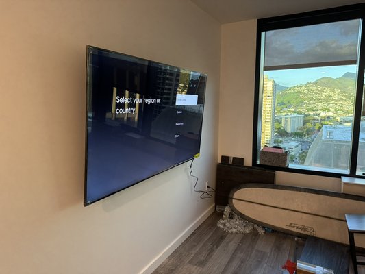 TV mounting - TV mounting