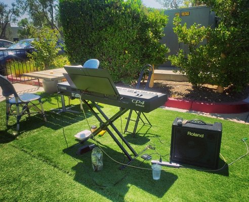 Solo Artist, Piano or Guitar - Pie Dog Music has a roster of solo musicians that can be booked. These artists specialize in all-in-one music performances that are ideal for small spaces or budgets. Artists provide all of their own equipment and do not sing.