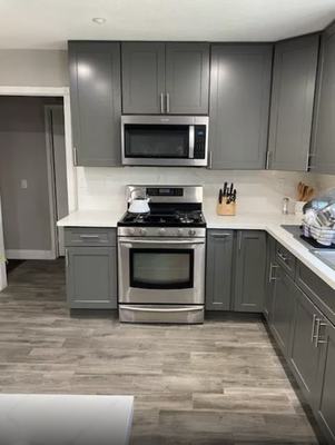 Modern Grey Shaker & Calacatta Alaska Quartz - Modern Grey Shaker & Calacatta Alaska Quartz
Job type: Countertop Installation
Location: Rancho Cucamonga, CA
Cost Approx: $16000
Duration: 5 days
Year: 2021
Free design Demo Assembly Fabrication Installation Plumbing Modern Grey Shaker & Calacatta Alaska Quartz - Modern Grey Shaker & Calacatta Alaska Quartz
Job type: Countertop Installation
Location: Rancho Cucamonga, CA
Cost Approx: $16000
Duration: 5 days
Year: 2021
Free design Demo Assembly Fabrication Installation Plumbing