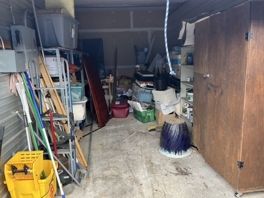 Storage unit clean-out - Storage unit or garage cleanouts can be a rewarding and satisfying process. Although it is hard work, we would love to help you retake your space! Call or request a quote now!