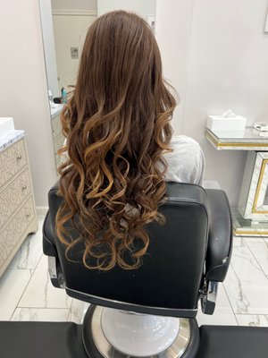 Hair Styling - This hair styling was done for a young girl attending her aunt's marriage ceremony, she was looking for curls for her usually frizzy hair. So we did a blow out and out curls, she was extremely happy with the results. Hair Styling - This hair styling was done for a young girl attending her aunt's marriage ceremony, she was looking for curls for her usually frizzy hair. So we did a blow out and out curls, she was extremely happy with the results.