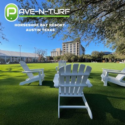 25,000 SF Smart Turf Pet Plus - Horseshoe Bay Resort Common Areas, Austin Texas.
Pave-N-Turf Crews installed 25,000square feet of pet friendly, built-in MICROBAN artificial turf in the open spaces of this beautiful resort. Our teams worked hard to complete this project in 11 days, using all of our trucks & equipment to get it done quickly. We completed 3 major areas around the resort 25,000 SF Smart Turf Pet Plus - Horseshoe Bay Resort Common Areas, Austin Texas.
Pave-N-Turf Crews installed 25,000square feet of pet friendly, built-in MICROBAN artificial turf in the open spaces of this beautiful resort. Our teams worked hard to complete this project in 11 days, using all of our trucks & equipment to get it done quickly. We completed 3 major areas around the resort