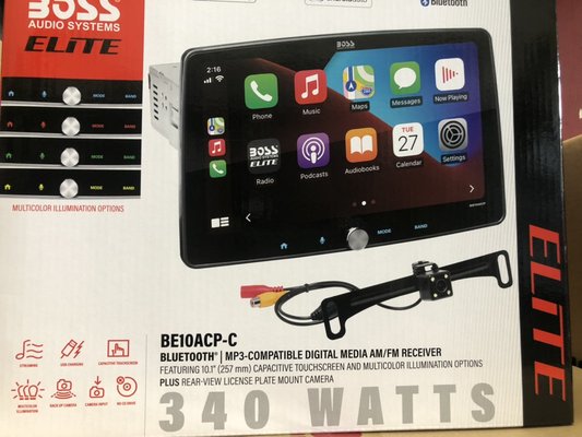 Back up camera and Radio Installation - Any car can have an aftermarket radio and back up camera installed. One of our best selling products is the Boss Radio BE10ACP with a rear camera. This unit comes with a 10 inch screen that is "floating" in the air and has the option for either Apple Carplay or Android Auto. Back up camera and Radio Installation - Any car can have an aftermarket radio and back up camera installed. One of our best selling products is the Boss Radio BE10ACP with a rear camera. This unit comes with a 10 inch screen that is "floating" in the air and has the option for either Apple Carplay or Android Auto.