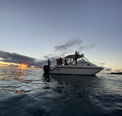 Sunset Cruise - Take in the breathtaking views of Oahu from the water where you can see Mt. Ka'ala and the Waianae mountain range. We will cruise up to Waimea Bay and back as you sit back and learn about the history and stories of the North Shore. Our sunset cruises are BYOB and feel free to bring snacks or dinner to enjoy on the water. Sunset Cruise - Take in the breathtaking views of Oahu from the water where you can see Mt. Ka'ala and the Waianae mountain range. We will cruise up to Waimea Bay and back as you sit back and learn about the history and stories of the North Shore. Our sunset cruises are BYOB and feel free to bring snacks or dinner to enjoy on the water.