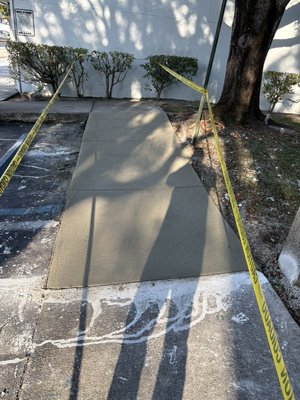 Concrete sidewalk repair - Concrete side walk repair customer called us out to repair this side walk because it is a hazard for a business and needed to be done immediately Concrete sidewalk repair - Concrete side walk repair customer called us out to repair this side walk because it is a hazard for a business and needed to be done immediately