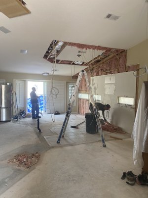 Kitchen remodel  2023 - The kitchen before the remodel was closed off to the rest of the house. Felt small. Disconnected. 
Now the whole house flows with this open concept.