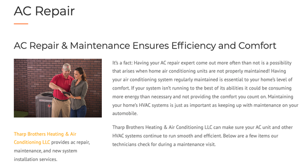 AC Repair & Installation - When it’s time for a new air conditioning system Tharp Brothers Heating & Air Conditioning LLC can provide you with efficient options. By providing industry leading Rheem equipment we can make sure your home stays comfortable and your utility bills stay low. We offer Rheem solutions because of the top-quality, innovative products with the latest technology, dependable performance, great warranties and excellent service and support. All of this is why we confidently say, “Welcome to the new degree of comfort.”