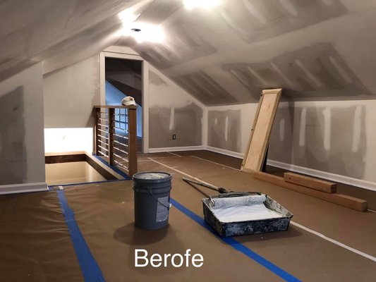 Attic remodel - This was a addition to their attic.
