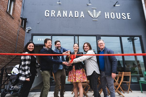 Ribbon Cutting Ceremony - On a beautiful Thursday in North Park, Granada House proudly opened its doors to the community with a festive ribbon cutting ceremony. We were overjoyed to be warmly welcomed by hundreds of local residents, artists, musicians, and collaborators who came together to share in our excitement and support our vision.

The event was nothing short of spectacular, featuring delectable food prepared by local culinary talents, a variety of refreshing local beers and wine, and a lively atmosphere filled with laughter, conversation, and our local jazz group, "Granada House Sessions". The spirit of community and friendship was palpable as old acquaintances reconnected and new bonds were formed.

As we ushered in this new chapter for Granada House, we were thrilled to showcase our versatile event space, designed to be a community hub, art gallery, and creative haven for North Park. Attendees had the opportunity to tour our facilities and get a glimpse of the endless possibilities for future gatherings, from intimate private dinners to grand celebrations.

Our team at Granada House is incredibly grateful for the overwhelming support and enthusiasm we received from our community. This unforgettable event reinforced our commitment to our core mission: bringing people together. As we embark on this journey, we look forward to nurturing connections, fostering creativity, and serving as North Park's premier destination for unforgettable events.

During our grand opening, we were also honored to present the captivating artwork of our first featured local artist, Barbara Smith. Her mesmerizing collection, entitled "Blue in Green," showcases the perfect fusion of vibrant colors, fluid shapes, and evocative themes, embodying the spirit of creativity and collaboration that Granada House stands for. The art exhibit added an extra layer of depth and inspiration to the event, as attendees were captivated by the visually striking pieces and engaged in meaningful conversations about the artwork.

We're excited to announce that "Blue in Green" by Barbara Smith will continue to be on display at Granada House. We invite everyone to visit our event space and immerse themselves in the enchanting world of Barbara's art. 

Also, be sure to check out the beautiful photos captured during the event, showcasing the vibrant energy and sense of togetherness that made our grand opening so special. We can't wait to see what the future holds for Granada House and the countless memories that will be created within our walls.

Thank you, North Park, for embracing us with open arms. We're excited to be a part of this incredible community and to make Granada House your go-to event venue!