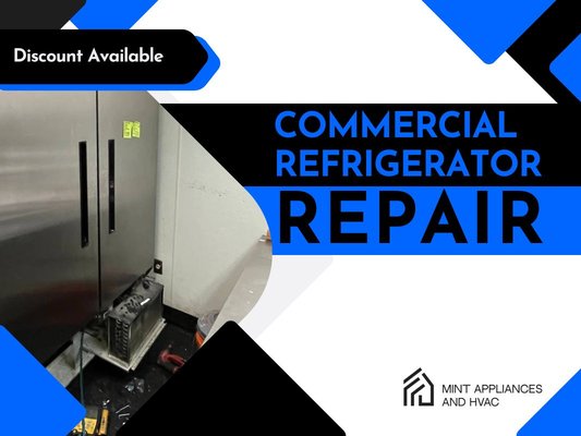 Commercial Refrigeration Repair - Mint Appliances and HVAC knows how important refrigeration is to your business. We offer affordable repairs to keep your business running. What sets us apart?
Our technicians have over 12 years of experience with all major brands and stay updated with the latest trends and technologies. Our team offers same-day repair for 80% of our clients. We have many popular parts in stock for quick repairs.
We offer competitive prices on commercial refrigeration repair. New customers get 10% off first service. Returning customers get 15% off. Veterans and retirees get an extra 15% discount on all services.
When your commercial refrigerator breaks down, we help you fast. Our technicians are polite and respectful. We improve your refrigeration equipment to ensure your business runs smoothly. Commercial Refrigeration Repair - Mint Appliances and HVAC knows how important refrigeration is to your business. We offer affordable repairs to keep your business running. What sets us apart?
Our technicians have over 12 years of experience with all major brands and stay updated with the latest trends and technologies. Our team offers same-day repair for 80% of our clients. We have many popular parts in stock for quick repairs.
We offer competitive prices on commercial refrigeration repair. New customers get 10% off first service. Returning customers get 15% off. Veterans and retirees get an extra 15% discount on all services.
When your commercial refrigerator breaks down, we help you fast. Our technicians are polite and respectful. We improve your refrigeration equipment to ensure your business runs smoothly.