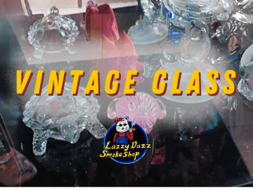 Lazzy Dazz Vintage Glass Collection - Lazzy Dazz is your local spot for collectible vintage glass pieces. We’ve got shelves full of unique pipes, one-of-a-kind glass art, and retro smoking accessories that are perfect for collectors or anyone who appreciates something different. Whether you’re on the hunt for a rare find or just want to add a little style to your setup, there’s always something cool to discover in our vintage glass lineup. Call us if you're looking for something specific or just come in and enjoy the vibes. Lazzy Dazz Vintage Glass Collection - Lazzy Dazz is your local spot for collectible vintage glass pieces. We’ve got shelves full of unique pipes, one-of-a-kind glass art, and retro smoking accessories that are perfect for collectors or anyone who appreciates something different. Whether you’re on the hunt for a rare find or just want to add a little style to your setup, there’s always something cool to discover in our vintage glass lineup. Call us if you're looking for something specific or just come in and enjoy the vibes.