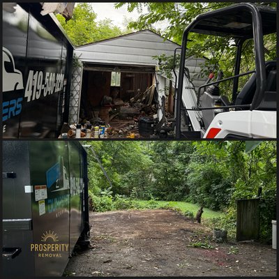 Garage Removal - Garage Demolition & Cleanup, Toledo, OH
We safely tore down an old garage that had been packed with debris and clutter. Using professional equipment and dumpsters on-site, we handled the demolition, debris removal, and full cleanup of the property. The result was a clear, open space with all materials properly hauled away.
From start to finish, we focused on efficiency, safety, and leaving the area spotless, giving the homeowner a fresh start with their property. Garage Removal - Garage Demolition & Cleanup, Toledo, OH
We safely tore down an old garage that had been packed with debris and clutter. Using professional equipment and dumpsters on-site, we handled the demolition, debris removal, and full cleanup of the property. The result was a clear, open space with all materials properly hauled away.
From start to finish, we focused on efficiency, safety, and leaving the area spotless, giving the homeowner a fresh start with their property.