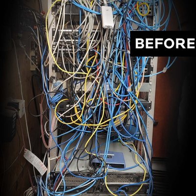 San Diego Cabling Installs - A San Diego-based auto dealership was being slowed down by an inefficient system. ZTelco visited the premises to review the situation, diagnose the problem, find replacement hardware, update and label cabling, and properly mount the hardware on the server rack.