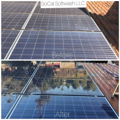 Solar Panel Cleaning in Fallbrook - These solar panels produced nearly 3x more energy after being cleaned. Are you getting the most efficiency out of your sustainable energy sy Solar Panel Cleaning in Fallbrook - These solar panels produced nearly 3x more energy after being cleaned. Are you getting the most efficiency out of your sustainable energy sy