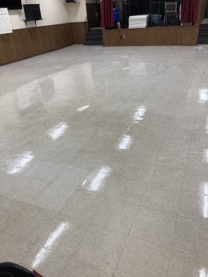 Second Baptist Church
Strip and Wax / Tile and Grout cleaning - Had to strip and wax as well as perform tile and grout services for the church auditorium floor where they perform and hold food pantry give swats. It took about 2.5-3hrs to do to completion and they were very happy considering how fast we came out and how diligent we were to getting the job done. Second Baptist Church
Strip and Wax / Tile and Grout cleaning - Had to strip and wax as well as perform tile and grout services for the church auditorium floor where they perform and hold food pantry give swats. It took about 2.5-3hrs to do to completion and they were very happy considering how fast we came out and how diligent we were to getting the job done.