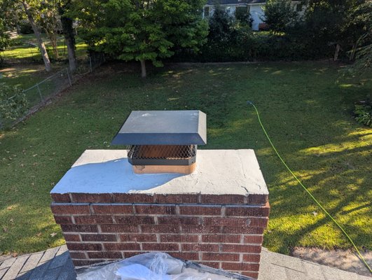Chimney crowns - Chimney was cleaned and chimney crowns repaired. Ready to winter season. Chimney crowns - Chimney was cleaned and chimney crowns repaired. Ready to winter season.