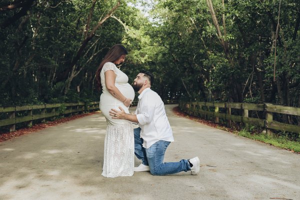 S + J - This maternity shoot was a joyful celebration of grace, strength, and the quiet beauty of motherhood. With a palette of soft neutrals, flowing fabrics, Miami tropics and natural light, we crafted an atmosphere that felt both intimate and regal. Every frame was designed to honor the anticipation of new life while highlighting the mother-to-be's radiance and father-to-be's excitement. This session was such a joy and honor to shoot.