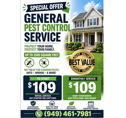 Special Offer! - Great Offer Call Today for Details Special Offer! - Great Offer Call Today for Details