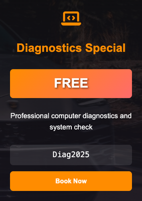 Diagnostics Special! - FREE! - Professional computer diagnostics and system check.