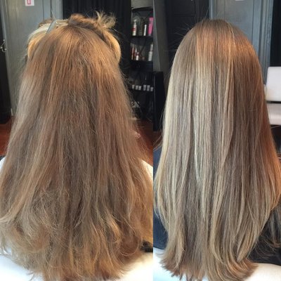 Blowouts and Keratin treatments - We offer many types of hair treatments -- the pictures include Brazilian Blowout and Keratin treatments. Blowouts and Keratin treatments - We offer many types of hair treatments -- the pictures include Brazilian Blowout and Keratin treatments.