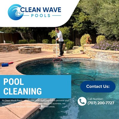 Green to Clean Pool - From green to clean in 12 days!  Photos show progression every 2-3 days, 1-2 visits to the pool daily to get the job done.