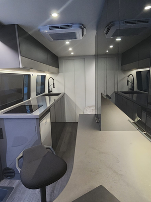 RV Project - This van is a modern, custom-built RV designed to combine style, comfort, and functionality. Perfect for both weekend getaways and long-term adventures, it offers a sleek design, efficient use of space, and high-quality materials to ensure a smooth and enjoyable journey. Whether you need a mobile office, a family camper, or a luxury escape on wheels, this van is tailored to meet your lifestyle. RV Project - This van is a modern, custom-built RV designed to combine style, comfort, and functionality. Perfect for both weekend getaways and long-term adventures, it offers a sleek design, efficient use of space, and high-quality materials to ensure a smooth and enjoyable journey. Whether you need a mobile office, a family camper, or a luxury escape on wheels, this van is tailored to meet your lifestyle.