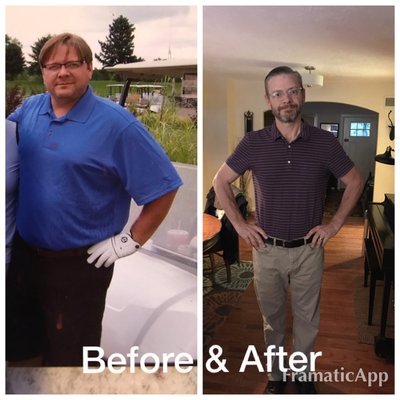 Male 48 - Lost 40lb, no cravings/hunger, boosted energy, eliminate insomnia, optimize gut health. Lowered blood pressure and cholesterol. Eliminated gout. Male 48 - Lost 40lb, no cravings/hunger, boosted energy, eliminate insomnia, optimize gut health. Lowered blood pressure and cholesterol. Eliminated gout.