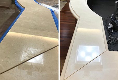 Commercial Stone Services - In order to keep the marble, granite, travertine, and/or slate surfaces in your office or commercial building looking shiny, clean, and smooth, it is necessary to use proper stone care and maintenance. The cleaning, polishing, repair, sealing, and restoration services provided by Sir Grout Phoenix are exactly what your stone surfaces need to keep them looking as professional and elegant as when they were first installed. Regardless of the type of stone surface you have, Sir Grout Phoenix is highly qualified to restore its aesthetic.
Our Commercial stone restoration services include:
Marble Honing and Polishing
Granite Honing and Polishing
Travertine Honing and Polishing
Slate Cleaning and Sealing
Stone Cleaning and Sealing
Stone Cleaning and Color Enhancement
Stone Countertop Sealing
Slip Resistant Application
Commercial Maintenance Programs
Stone Care and Products Commercial Stone Services - In order to keep the marble, granite, travertine, and/or slate surfaces in your office or commercial building looking shiny, clean, and smooth, it is necessary to use proper stone care and maintenance. The cleaning, polishing, repair, sealing, and restoration services provided by Sir Grout Phoenix are exactly what your stone surfaces need to keep them looking as professional and elegant as when they were first installed. Regardless of the type of stone surface you have, Sir Grout Phoenix is highly qualified to restore its aesthetic.
Our Commercial stone restoration services include:
Marble Honing and Polishing
Granite Honing and Polishing
Travertine Honing and Polishing
Slate Cleaning and Sealing
Stone Cleaning and Sealing
Stone Cleaning and Color Enhancement
Stone Countertop Sealing
Slip Resistant Application
Commercial Maintenance Programs
Stone Care and Products