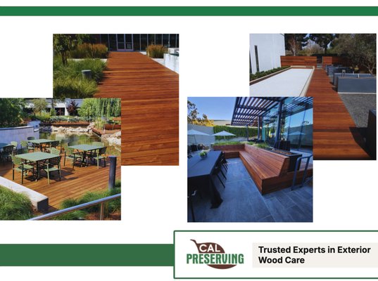 Commercial - Commercial
Cal Preserving does a significant amount of commercial work. We will advise and support your efforts in completing your project from its unique perspective.
Commercial Projects We’ve Worked On
We’ve successfully handled a wide range of commercial projects, delivering exceptional results for businesses across various industries.”
Commercial projects we have done include and are not limited to:
Condo complexes and apartment buildings
Office buildings
Hotels
Shopping centers
City parks
Structures We Commonly Work On
From small details to large-scale projects, we specialize in maintaining and restoring a variety of wooden structures in commercial spaces.
Structures we commonly work on:
Decks
Walls and siding
Facades
Trellises and arbors
Outdoor furniture
Other structures made of IPE, redwood, cedar, and teak
Comprehensive Services for Our Commercial Customers
We provide specialized services to ensure your commercial wooden structures remain in top condition, from initial consultation to ongoing maintenance.
Services we provide for our commercial customers:
Exterior Natural Wood Maintenance
Comprehensive care for all exterior natural wood, including cleaning, staining, and preservation of new wooden structures.
Restoration & Maintenance of Older Wood
Expert restoration and ongoing maintenance for older wood to ensure longevity and functionality.
Pre- & Post-Construction Consulting
Consulting services to minimize costs and maximize efficiency before and after construction projects.
Budgeting Projections for Ongoing Maintenance
Accurate budgeting and long-term projections for maintaining wooden structures.
Onsite Supervisor & Project Manager Coordination
Seamless interaction with onsite supervisors and project managers to ensure timely and successful project execution.
Ongoing Maintenance Management
Continuous management of maintenance tasks to ensure your structures remain in prime condition.
Flexible Work Scheduling
Flexible scheduling options to accommodate business operations and minimize disruption.
Prompt Response & Documentation
Fast responses for estimates, contracts, invoices, and insurance certificates.
(our Insurances and Certificates)
Get Started Today
Request Your Free Estimate
Discover how we can enhance and preserve your wood structures. Fill out our estimate request form to receive a detailed evaluation and personalized recommendations—absolutely free. Commercial - Commercial
Cal Preserving does a significant amount of commercial work. We will advise and support your efforts in completing your project from its unique perspective.
Commercial Projects We’ve Worked On
We’ve successfully handled a wide range of commercial projects, delivering exceptional results for businesses across various industries.”
Commercial projects we have done include and are not limited to:
Condo complexes and apartment buildings
Office buildings
Hotels
Shopping centers
City parks
Structures We Commonly Work On
From small details to large-scale projects, we specialize in maintaining and restoring a variety of wooden structures in commercial spaces.
Structures we commonly work on:
Decks
Walls and siding
Facades
Trellises and arbors
Outdoor furniture
Other structures made of IPE, redwood, cedar, and teak
Comprehensive Services for Our Commercial Customers
We provide specialized services to ensure your commercial wooden structures remain in top condition, from initial consultation to ongoing maintenance.
Services we provide for our commercial customers:
Exterior Natural Wood Maintenance
Comprehensive care for all exterior natural wood, including cleaning, staining, and preservation of new wooden structures.
Restoration & Maintenance of Older Wood
Expert restoration and ongoing maintenance for older wood to ensure longevity and functionality.
Pre- & Post-Construction Consulting
Consulting services to minimize costs and maximize efficiency before and after construction projects.
Budgeting Projections for Ongoing Maintenance
Accurate budgeting and long-term projections for maintaining wooden structures.
Onsite Supervisor & Project Manager Coordination
Seamless interaction with onsite supervisors and project managers to ensure timely and successful project execution.
Ongoing Maintenance Management
Continuous management of maintenance tasks to ensure your structures remain in prime condition.
Flexible Work Scheduling
Flexible scheduling options to accommodate business operations and minimize disruption.
Prompt Response & Documentation
Fast responses for estimates, contracts, invoices, and insurance certificates.
(our Insurances and Certificates)
Get Started Today
Request Your Free Estimate
Discover how we can enhance and preserve your wood structures. Fill out our estimate request form to receive a detailed evaluation and personalized recommendations—absolutely free.