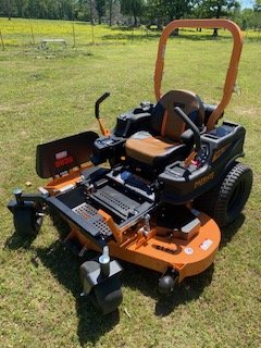 Scag Patriot 60" - This commercial grade mower is ready to tackle your toughest mowing job.  With its spring adjustable seat, high flow blade deck, and responsive controls you will be able to do it all.