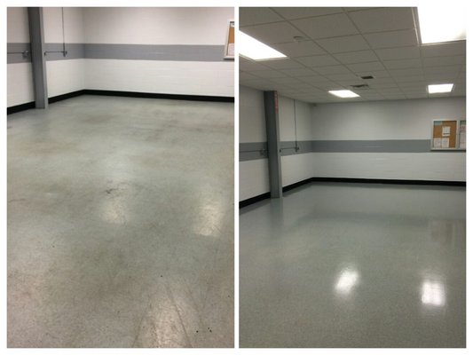 Commercial Floor strip and Wax - Our Representative will walk the space with you and create a floor strip and wax plan to fit your facilities unique needs, time frame and budget. Smart Janitorial commercial floor care staff has strip and waxed for over 2500 property floors on Vinyl, Tile, Marble, Terrazzo, Slate, Wood, VCT, Ceramic Floors and more.
Our experienced Strip and Wax staff is working year around and is retrained annually for safety and quality strip and wax techniques. We have spent over 12 years perfecting our process and coordinating successful strip and wax services for over 2500 happy customers. Commercial Floor strip and Wax - Our Representative will walk the space with you and create a floor strip and wax plan to fit your facilities unique needs, time frame and budget. Smart Janitorial commercial floor care staff has strip and waxed for over 2500 property floors on Vinyl, Tile, Marble, Terrazzo, Slate, Wood, VCT, Ceramic Floors and more.
Our experienced Strip and Wax staff is working year around and is retrained annually for safety and quality strip and wax techniques. We have spent over 12 years perfecting our process and coordinating successful strip and wax services for over 2500 happy customers.