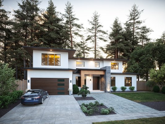 Prairie Home - Addition to existing single story residence to create a 3,729 SF 2-Story residence with 451 SF garage