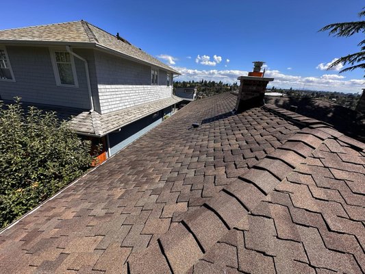 Certainteed Presidential Shake - Autumn Blend - Let's face it, buying a new roof is zero fun! There are a ton of options and it can get overwhelming quickly. Rainier Roofing is here to help you understand the pros and cons of each option. We will take the time to teach you about which options fit your needs and will walk you through the process of selecting the next roof for your home. We specialize in composition, cedar shake, metal and flat roofing. Reach out today to schedule a free inspection. Certainteed Presidential Shake - Autumn Blend - Let's face it, buying a new roof is zero fun! There are a ton of options and it can get overwhelming quickly. Rainier Roofing is here to help you understand the pros and cons of each option. We will take the time to teach you about which options fit your needs and will walk you through the process of selecting the next roof for your home. We specialize in composition, cedar shake, metal and flat roofing. Reach out today to schedule a free inspection.