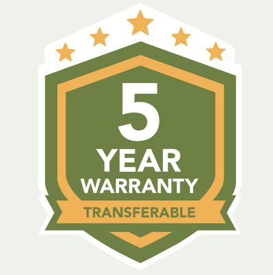 5 Year Warrantee - With our five-year, transferable warranty, you’ll enjoy the peace of mind that your roof and entire home are protected.