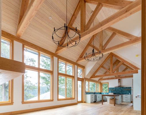 New Construction Interior Painting - We completed this interior new construction on Gabriola Island. It had its challenges, including a vaulted ceiling and large windows. We really enjoy this project and are thrilled with the results.