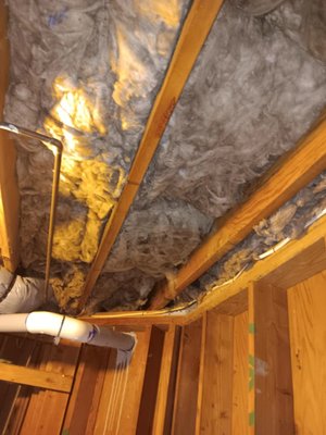 Crawlspace Insulation - This home needed the old insulation replaced inside the crawlspace. A properly sealed, and insulated crawlspace will increase comfort, save on energy costs, improve the durability of the home, and prevent potential irritants or pollutants into the home.