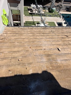 Leak Repair on Luxury Home - A section of this beautiful home's roof had a leak, so we were asked to inspect and repair it. After carefully removing the tiles, we took out the old underlayment and repaired the roof decking. Next, we installed new underlayment, replaced the tiles, and weatherproofed the roof. Now, this home's roof is as good as new and looks fantastic! Leak Repair on Luxury Home - A section of this beautiful home's roof had a leak, so we were asked to inspect and repair it. After carefully removing the tiles, we took out the old underlayment and repaired the roof decking. Next, we installed new underlayment, replaced the tiles, and weatherproofed the roof. Now, this home's roof is as good as new and looks fantastic!