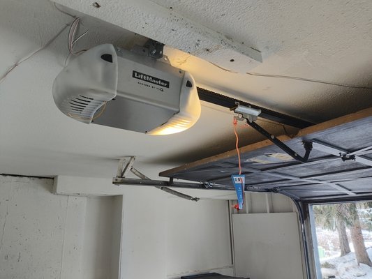 Garage door operator - This was an install of an old genie opener being replaced with a new liftmaster chain drive operator. Smooth operation and better look.