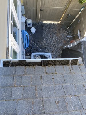 Down spout unclog and clean - Witness the dramatic difference! Our professional gutter cleaning service not only removed the unsightly moss but also cleared downspouts, ensuring optimal water flow and preventing potential damage. Down spout unclog and clean - Witness the dramatic difference! Our professional gutter cleaning service not only removed the unsightly moss but also cleared downspouts, ensuring optimal water flow and preventing potential damage.