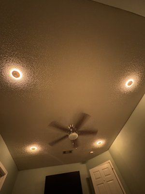4inch recessed lights with night light setting - these recessed LED lights are a fantastic option for living rooms and bedrooms. they create a nice ambiance in the night light mode. they also have color selectable settings for the normal lighting mode.