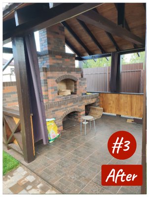 The Perfect Gazebo with Outdoor Kitchen and Brick Barbecue - Back in the summer of 2023, we completed a project where we built a custom gazebo with an outdoor kitchen and a brick barbecue setup, and the client couldn’t be happier. We started by pouring a solid concrete foundation, then constructed a wooden gazebo. The ceiling and sidewalls were finished with wood paneling for that cozy, rustic feel. We also built a brick barbecue complex, laid down tile flooring, and added a firewood storage area right behind the barbecue setup. The client was thrilled with the result, especially with the attention to detail and quality of the work. The Perfect Gazebo with Outdoor Kitchen and Brick Barbecue - Back in the summer of 2023, we completed a project where we built a custom gazebo with an outdoor kitchen and a brick barbecue setup, and the client couldn’t be happier. We started by pouring a solid concrete foundation, then constructed a wooden gazebo. The ceiling and sidewalls were finished with wood paneling for that cozy, rustic feel. We also built a brick barbecue complex, laid down tile flooring, and added a firewood storage area right behind the barbecue setup. The client was thrilled with the result, especially with the attention to detail and quality of the work.