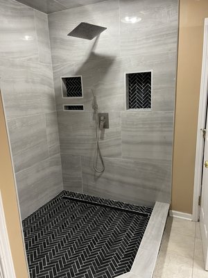 Tile Installation - This is a collection of the bathrooms and kitchen tiling remodels that we have done! Excellent work that we stand behind. Call us today for your free estimate and let us bring that beautiful shower you’ve been dreaming of to life! Tile Installation - This is a collection of the bathrooms and kitchen tiling remodels that we have done! Excellent work that we stand behind. Call us today for your free estimate and let us bring that beautiful shower you’ve been dreaming of to life!