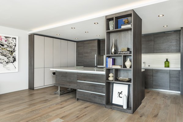 Before and After - Apartment Update - This is a very nice transition of an old closed in apartment kitchen to a modern open space.