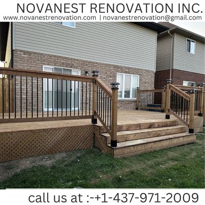 Deck - This all projects was done by Novanest Renovation in last summer in all around GTA and nearby areas. Best deck builder in Toronto | Brampton | Hamilton | Missisuaga | Richmond hill and all nearby cities